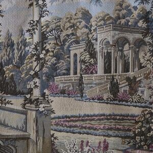 PANORAMIC LAKE COMO TERRACE GARDEN TAPESTRY
